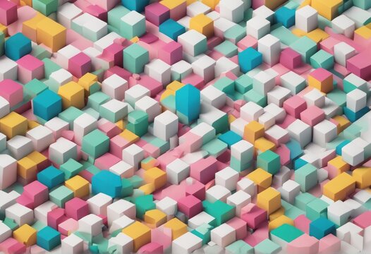 colorful cubes background 3d render colorful cubes background 3d render 3d rendering. abstract cube background.