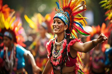 Obraz premium vibrant and colorful traditions of a cultural festival, generative ai 