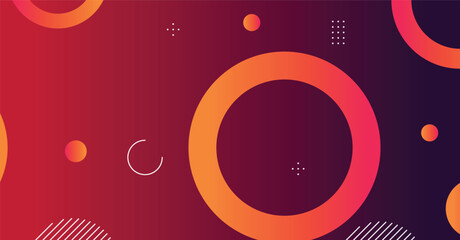 Abstract minimal gradient geometric circle background