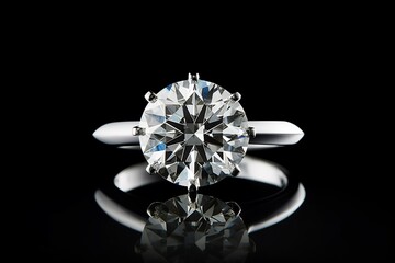 A sparkling diamond with a precise cut and exceptional clarity. Generative AI
