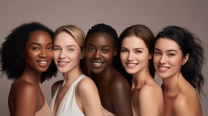Obraz premium diverse group of beautiful women model