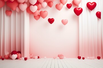 Minimalist Valentine's Day Backdrop: Love Elegance