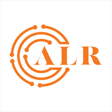 ALR letter design.ALR letter technology logo design on white background.ALR Monogram logo design for entrepreneur and business.