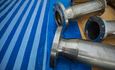 Stainless steel piping flange valve component GTAW TIG