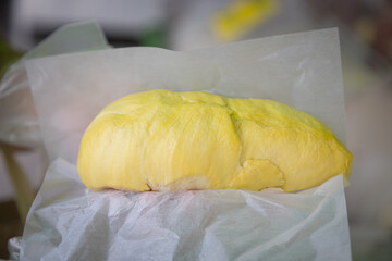 Durian, the king of fruits in Thailand with a sweet