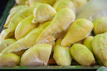 Durian, the king of fruits in Thailand with a sweet