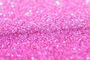 Pink abstract sparkles or glitter lights Defocused circles bokeh