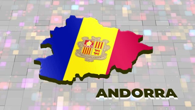 3D Andorra Map Animation With Digital Background.mp4