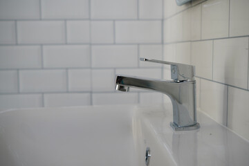 faucet in a bathroom