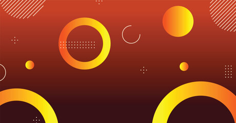 Obraz premium Abstract minimal gradient geometric circle background