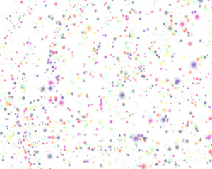 Colorful explosion of confetti