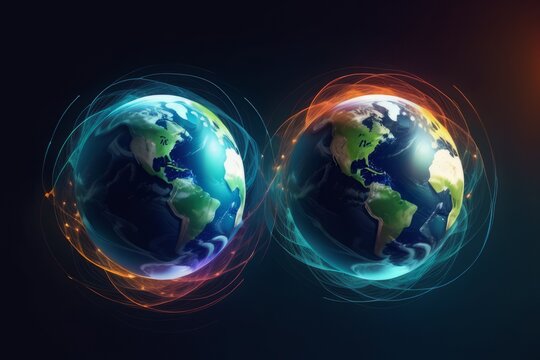 global warming concept, earth planet with the earth in the world. earth planet, global warming and warming. global warming. elements of this image global warming concept, earth planet with the earth i
