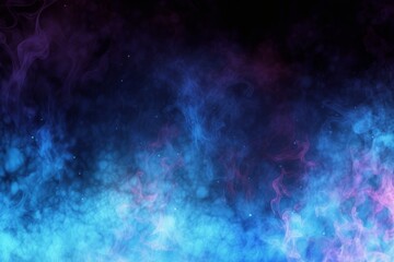 Blue flame-like abstract effect background material, Generative AI - obrazy, fototapety, plakaty