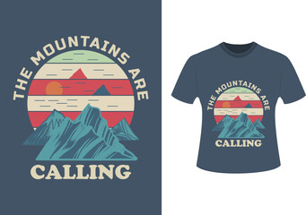 Adventure lettering with mountains