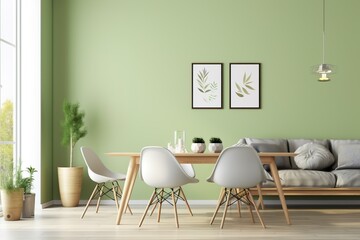 Modern Home Living: Fresh Green Room