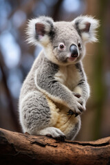 Fototapeta premium Young koala in the wild