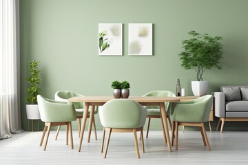 Modern Home Living: Fresh Green Room