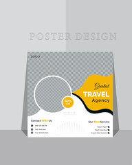 Modern corporate business poster design. square  size flyer template . Best social media poster design template for marketing. 