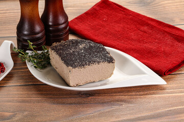 Delicous liver pate snack appetizer