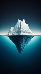 Tip of the iceberg. Business concept. Iceberg. Success business metaphor, Generative AI