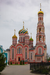 Fototapeta na wymiar Russia. Tambov. Facade of Ascension Monastery