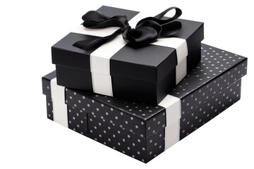 Gift box with ribbon elegant on a transparent background