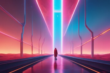 futuristic sci fi fi with futuristic tunnel, neon lights. abstract futuristic future background. future tunnel.futuristic sci fi fi with futuristic tunnel, neon lights. abstract futuristic future back