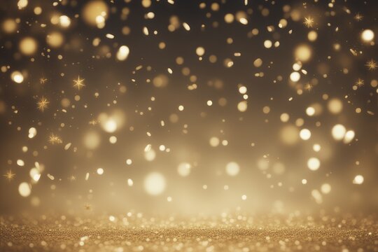 golden and silver glitter abstract background. defocused bokeh golden and silver glitter abstract background. defocused bokeh christmas background with snowflakes and bokeh lights.