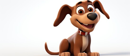 Joyful animated canine