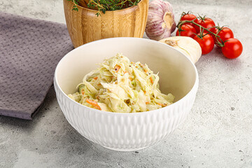 Dietary tasty Cole slaw salad
