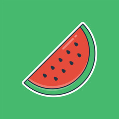 Unique cute the perfect slice of half a watermelon