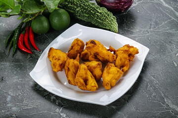 Indian cuisine - paneer pakora cheese