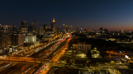 Fototapeta na wymiar City View of Atlanta Skyline