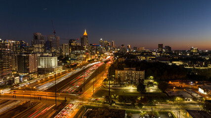 Fototapeta na wymiar City View of Atlanta Skyline