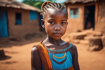 portrait of a girl with blue eyes and brown hair in traditional clothing portrait of a girl with blue eyes and brown hair in traditional clothing african girl with braids
