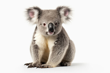 Obraz premium Young koala on white background
