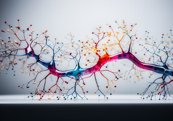 Vibrant Neural Network Art - A Colorful Representation of Synaptic Connections