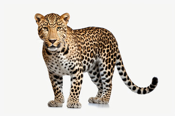 Leopard, Leopard In Front Of White, Leopard In White Background, Leopard In Front Of White Background