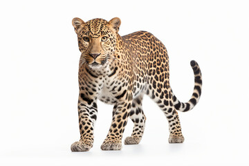 Leopard, Leopard In Front Of White, Leopard In White Background, Leopard In Front Of White Background

