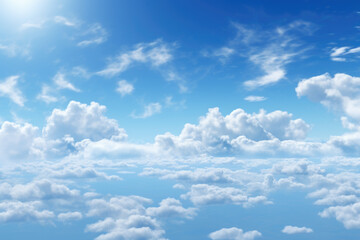 Obraz premium Blue sky with clouds background