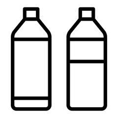 シンプルなペットボトルのアイコン
