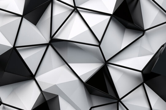 white and black background from geometric shapes