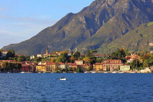 lago di como a lecco in italia, lake of como in lecco in italy 