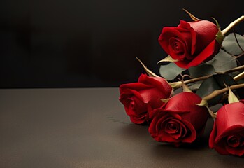 St. Valentine's Red Roses Background Romance