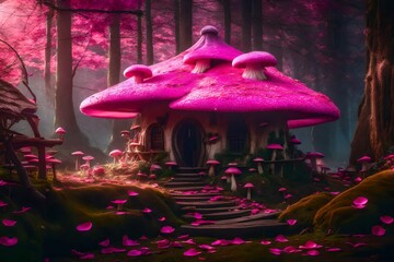 magic mushroom in the forest