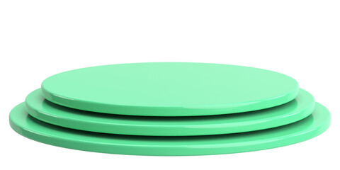 Product display. Product podium. 3D illustration.
