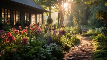 Obraz premium Backyard Garden