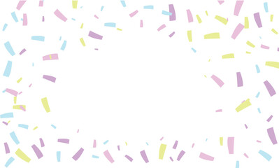 bright colored confetti decoration for the festival, birthday for any holiday