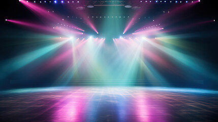 disco background, stage and light