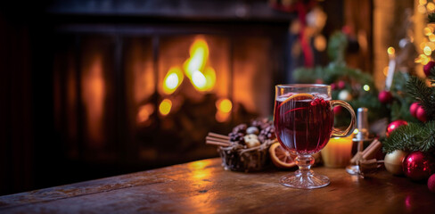 Warmth in a Mug: Festive Mulled Drink boy fireplace 